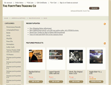 Tablet Screenshot of fortytwotradingco.com